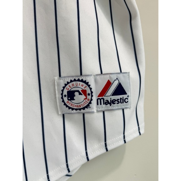 Vintage Majestic New York Yankees MLB Pinstripe Baseball Jersey Mens NY ( USA) - Picture 8 of 11